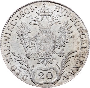 Franz I. (II.), 20 Kreuzers  1808, Kremnitz