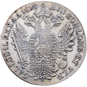Franz I. (II.), 1 Thaler 1818, V, Venice