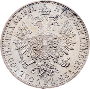 Franz Joseph I. , 1 Florin 1861, Vienna