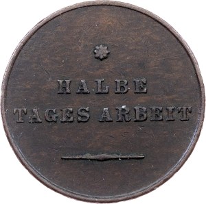 Franz Joseph I. , Token Halbe Tagesarbeit ND (1864-1866)