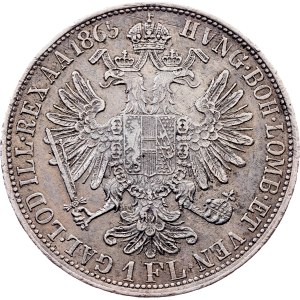 Franz Joseph I., 1 Gulden 1865, E, Karlsburg