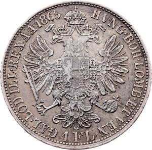 Franz Joseph I., 1 Gulden 1865, E, Karlsburg