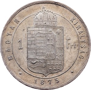 Franz Joseph I., 1 Forint 1875, KB, Kremnitz