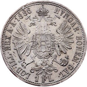 Franz Joseph I. , 1 Florin 1886, Vienna