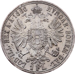 Franz Joseph I. , 1 Florin 1886, Vienna