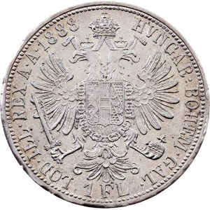 Franz Joseph I. , 1 Florin 1888, Vienna