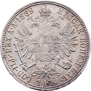 Franz Joseph I. , 1 Florin 1889, Vienna