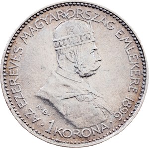 Franz Joseph I., 1 Korona 1896, KB, Kremnitz