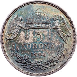 Franz Joseph I., 5 Korona 1908, KB, Kremnitz