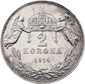 Franz Joseph I., 2 Korona 1914, KB, Kremnitz
