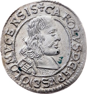 Charles II. of Liechtenstein-Kastelkorn , 3 Kreuzer 1668, Kremsier