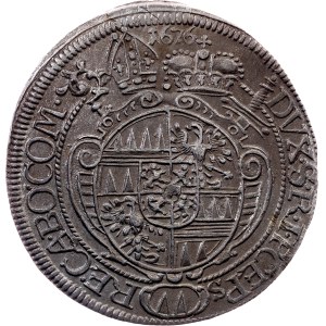 Charles II. of Liechtenstein-Kastelkorn , 15 Kreuzer 1676, Kremsier