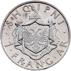 Albania, 1 Frang Ar 1937, Rome