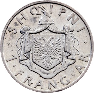 Albania, 1 Frang Ar 1937, Rome