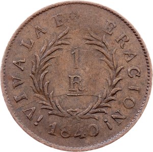 Argentina, 1 Real 1840