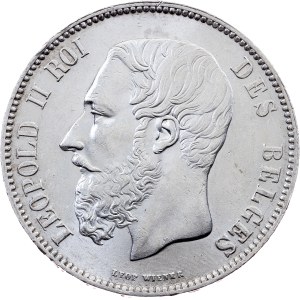 Belgium, 5 Francs 1870, Brussels