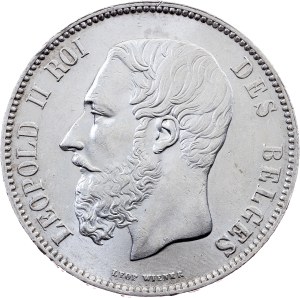 Belgium, 5 Francs 1870, Brussels