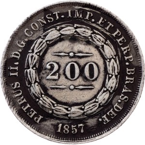 Brazil, 200 Reis 1857, Rio de Janeiro