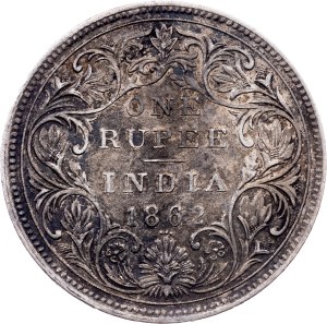 British India, 1 Rupee 1862