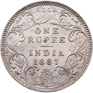 British India, 1 Rupee 1887, Bombay