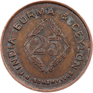 British India, 25 Cents ND (1930-1947) 