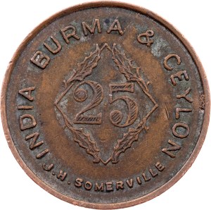 British India, 25 Cents ND (1930-1947) 