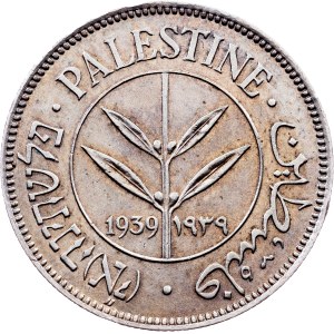 British Palestine, 50 Mils 1939, London