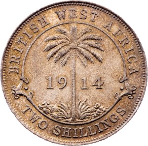 British West Africa, 2 Shillings 1914, London