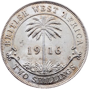 British West Africa, 2 Shillings 1916, Heaton