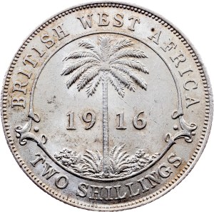 British West Africa, 2 Shillings 1916, Heaton