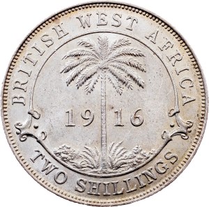 British West Africa, 2 Shillings 1916, Heaton