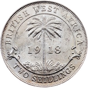 British West Africa, 2 Shillings 1918, Heaton