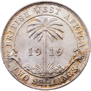 British West Africa, 2 Shillings 1919, Heaton