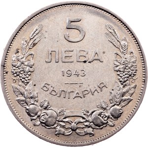 Bulgaria, 5 Leva 1943, Vienna