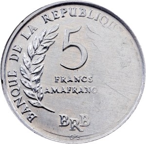 Burundi, 5 Francs 1971, Brussels