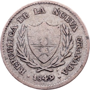 Colombia , 2 Reales 1849, Bogota