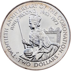 Cook Islands, 2 Dollars 1973
