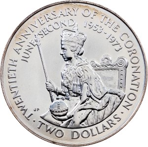 Cook Islands, 2 Dollars 1973