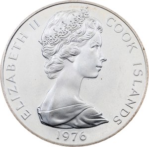 Cook Islands, 5 Dollars 1976, Pennsylvania