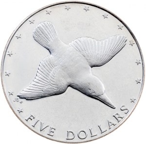 Cook Islands, 5 Dollars 1976, Pennsylvania