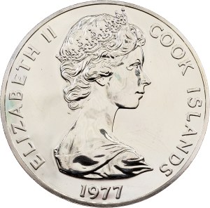 Cook Islands, 25 Dollars 1977, Pennsylvania