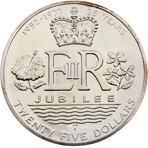 Cook Islands, 25 Dollars 1977, Pennsylvania
