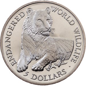 Cook Islands, 5 Dollars 1990, Surrey