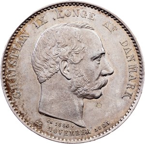 Denmark, 2 Kroner 1888, Copenhagen
