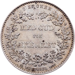 Denmark, 2 Kroner 1888, Copenhagen