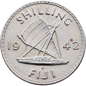 Fiji, 1 Shilling 1942, San Francisco