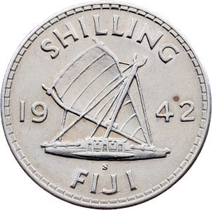 Fiji, 1 Shilling 1942, San Francisco