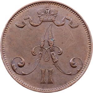 Finland, 5 Pennia 1875, Helsinki