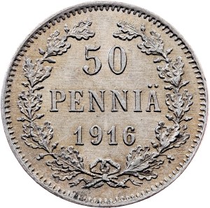 Finland, 50 Pennia 1916, Helsinki
