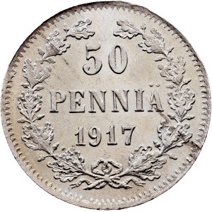 Finland, 50 Pennia 1917, Helsinki